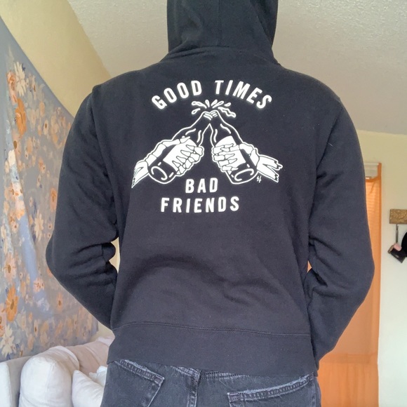 sketchy tank zip up hoodie